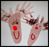Hand

  and Footprint Reindeers