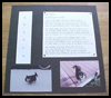 "My Shadow" Pet Tribute Scrapbooking Layout : How to Make a Scrapbook Directions for Kids