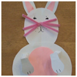 Easter Bunny with Springy Arms & Legs Picture Craft for Kids