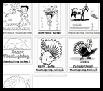 Fun-with-pictures.com : Thanksgiving Coloring Printables