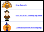 Dltk-kids.com : Thanksgiving Coloring Pages