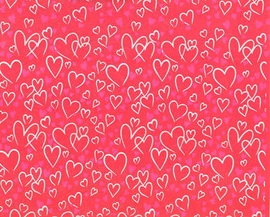 Now find yourself some wrapping paper that is suitable to represent love and Valentine's Day.