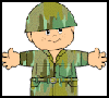 Camouflage
  "Friends"  : Veteran's Day Crafts Ideas for Kids