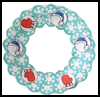 Paper

  Plate Winter Wreath Craft for Kids