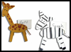 Animal Placecards Crafts Ideas / Giraffe Placecards Crafts
