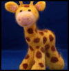 Felted Giraffe Stuffed Animal Making Crafts Project 