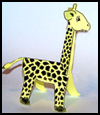 Folded Paper Giraffe Craft for Kids 