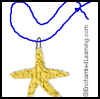 Glue Starfish Craft/Necklace Project for Children