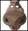 Madagascar 2: Gloria the hippo Mask