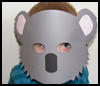 Koala Mask Printable Paper Crafts Idea for Kids 