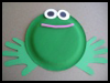 Paper Plate Bull Frog Arts and Crafts Activity Ideas