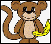 Monkey Paper Craft Idea for Kids 