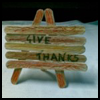 Thanksgiving Popsicle Sticks Decorational Centerpiece or Place Setting Card Craft for Kids