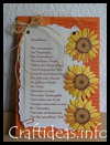 Sunflower
  Card with Poem
