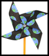 Earth
  Day Pinwheel Crafts