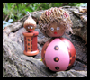 How
  to Make Acorn Craft Peoples   : Crafts with  Spools for Children