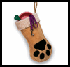 Dog
  Paw Stockings  : How to Make Christmas Stockings Activities for Children