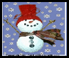 Frosty
  the Snowman Recycled Lightbulb Craft