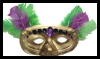 Mardi
  Gras Half Mask