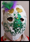 Papier
  Mache Mask for Mardi Gras