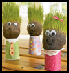 Grass
  Head Guys   : Hosiery Crafts Activities Projects