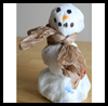 Recycled
  Grocery Bag Snowman  : Crafts with Plastic Bags