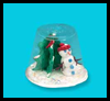 Winter
  Snow Globes    : Crafts Activities with Plastic Cups