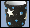 Celestial
  Dreams Pencil Cups  : Plastic Cup Crafts for Kids