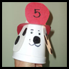 Fire
  Dog Cup Puppets   : Styrofoam Cup Crafts for Kids