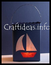 Paper
  Lantern with Sailboat Motif
