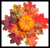Pumpkin
  and Fall Leaves  : How to Make Thanksgiving Table Centerpieces