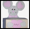 Mouse
  Box for Valentine's Cards  : Make Crafts with Tissue Boxes for Children