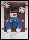 Snowman
  “Waiting for Winter” Wall Decoration
