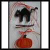 Black
  Cat and Pumpkin Chain