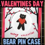 How to make a Valentine Gift Box with a Bear Heart Brooch Pin Case Craft