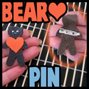 How to make a Valentine Gift Box with a Bear Heart Brooch Pin