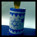 How to Make Hanukkah Decorative Candle Craft for Jewish Kids
