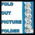 Make Picture Folder Gift Book with Accordion Fold Out Photo Holder