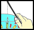 Fishing Game with Stick Fishing Pole