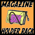 Magazine Rack with Old Clothes Hangers