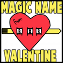 How to Make Magically Appearing Name Valentines Day Cards Craft