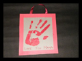 Make Keepsake Hand Print Poster Gift for Mom or Dad 