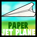 How to Fold a Paper Jet Airplane with Folding Pictures and Directions
