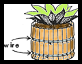 Making a Barrel with Clothespins and Wires