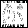 Easter Bunny : Peter Cottontail Rabbit Paper Stand Up Dolls Craft
