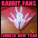 Making Rabbit Chinese New Year Fan Arts and Crafts Project for Kids