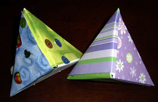 Origami Wrap is gift wrap printed with instructions for folding origami