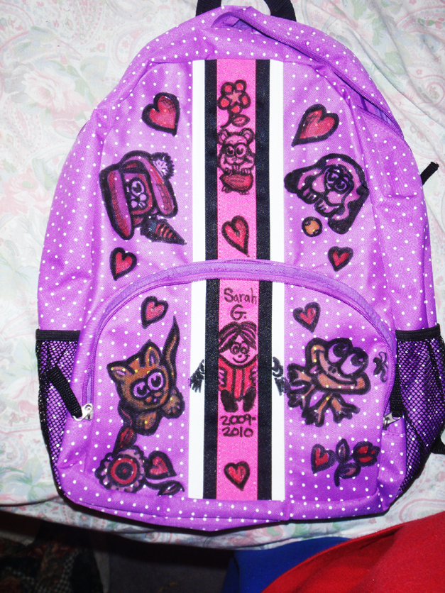 Personalize Decorate Your School Book Bags Backpacks
