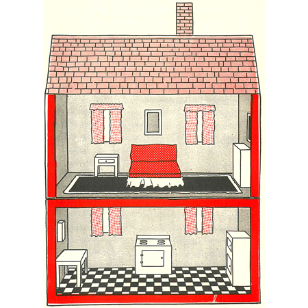 HOW TO MAKE DOLLHOUSE FOR PAPER DOLLS DRAWING FURNITURE FOR KIDS