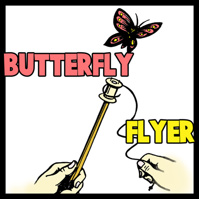 Craft Ideas  on How To Make A Flying Butterfly Toy Arts And Crafts Project For Kids